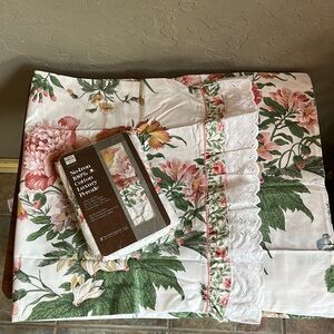 No iron 100% cotton‎ luxury king pillowcases 20 x 36 floral and lace vintage New